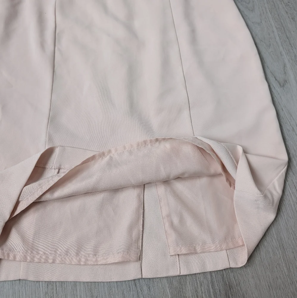 Ann Taylor Factory Light Pink Square Neck Puff Sleeve Dress Size 2 - Picture 9 of 9